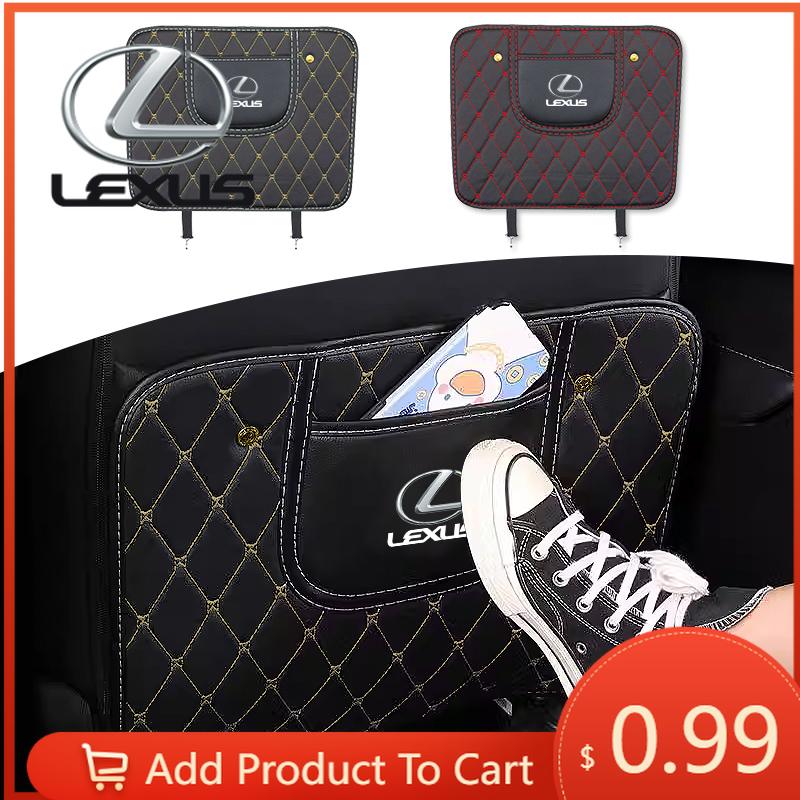 Interior Stickers PU Leather Car Anti-Kick Mats Auto Seat Back Protector Cover For Lexus FSPORT LBX NX RX 350h 450h ES UX 300e G OK2
