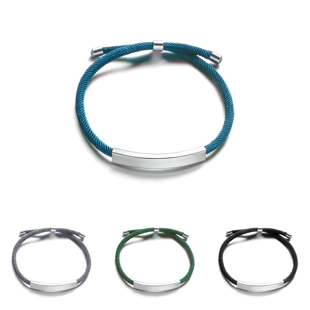 European Style Handmade Steel Wristband With Short Phrases For Gift Giving