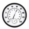 Dual Scale Indoor Hygrometer For Outdoor Use For Home Use Round Analog Design Wall-mountable Plastic Construction