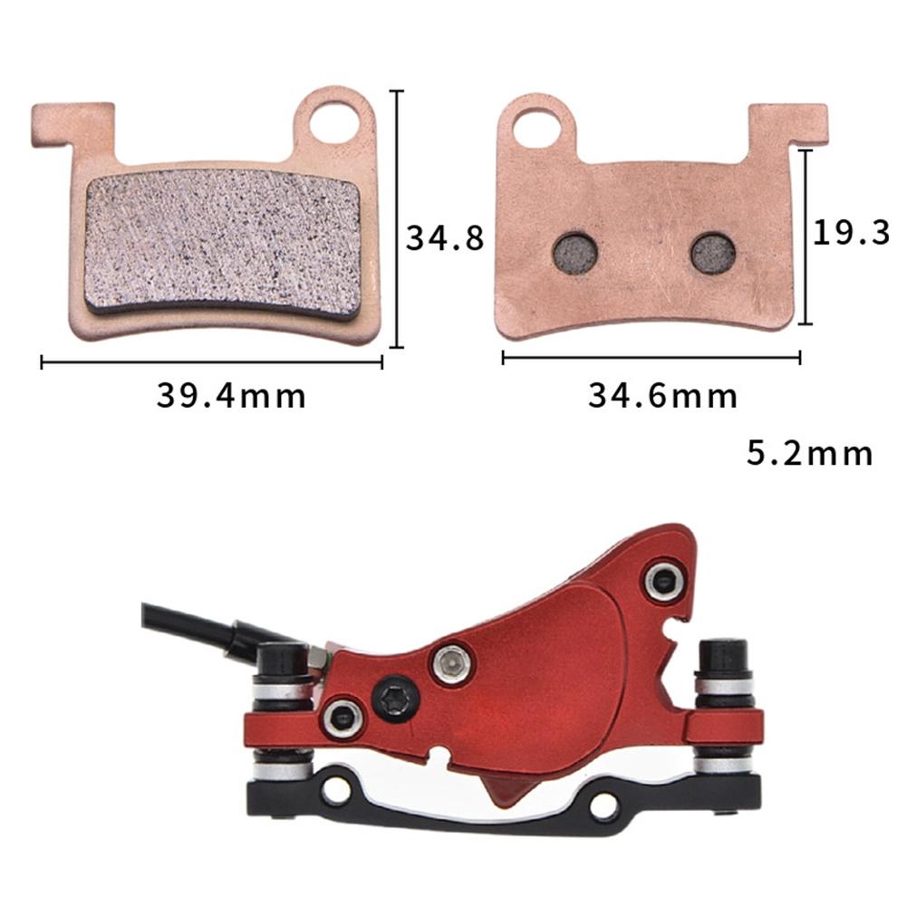 High Copper Brake Pads Metal 2pairs Electric Bicycle