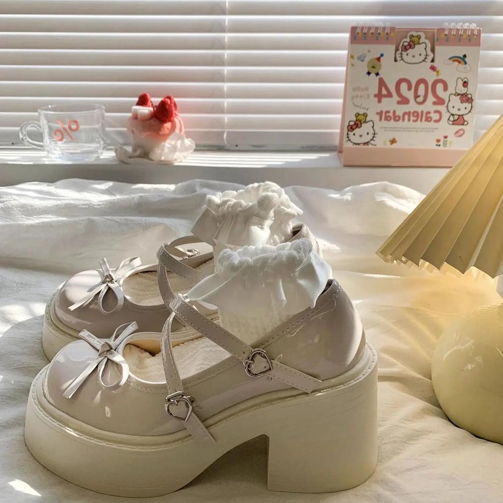 With Bow Shoes for Women High Heels Moccasins Non Slip Fashion Chic and Elegant Spring 2025 Trend Luxury Brand Shoe Woman Pumps