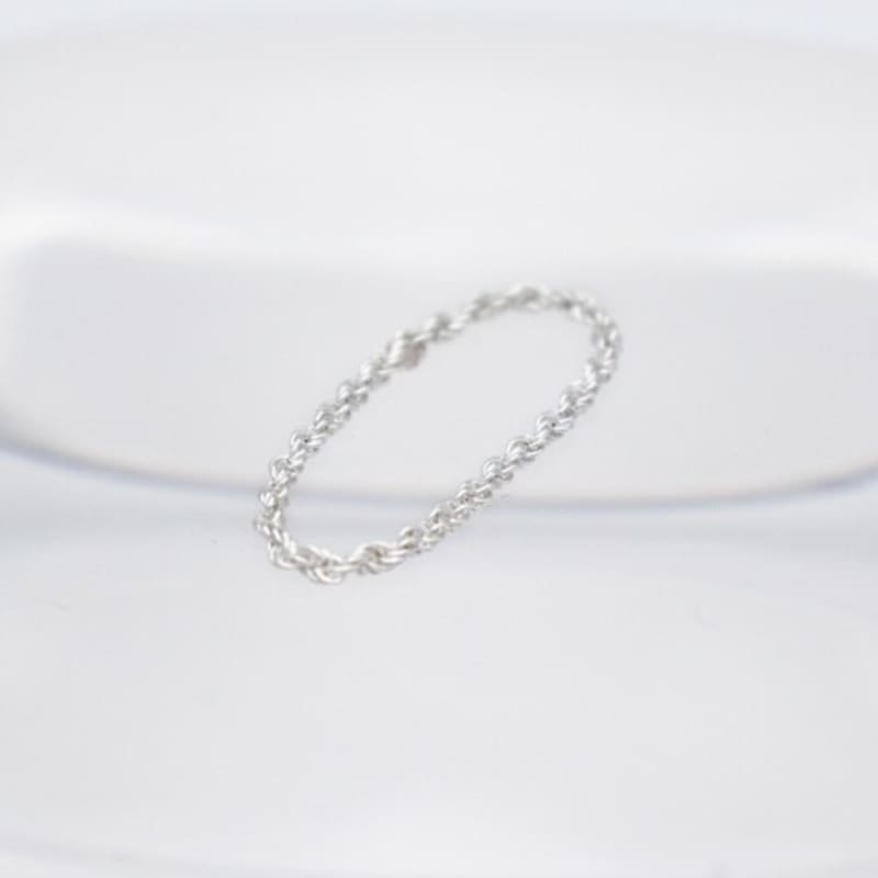 BONBEAU Gemma Twist Silver Chain Ring Gemma Twist Chain Silver 925 Daily Ring