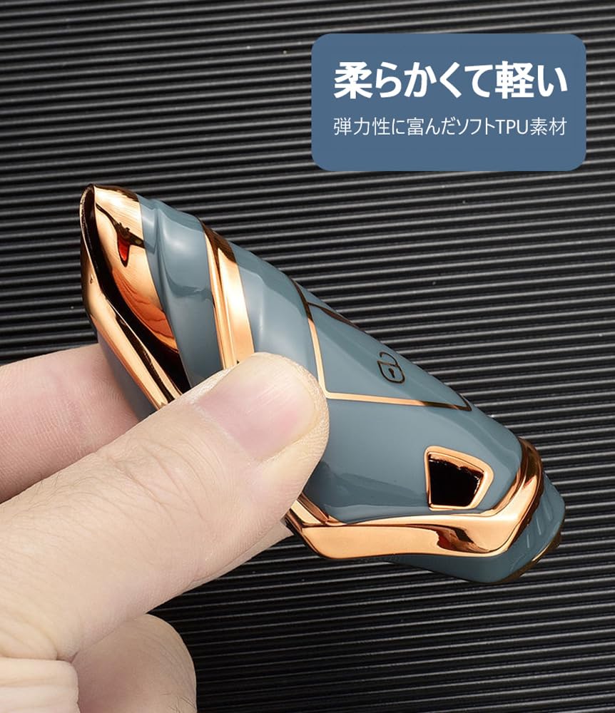 [TECART] 3 Button Key Case for Peugeot, Key Cover, Anti-Falling, Full Protection Key Holder,