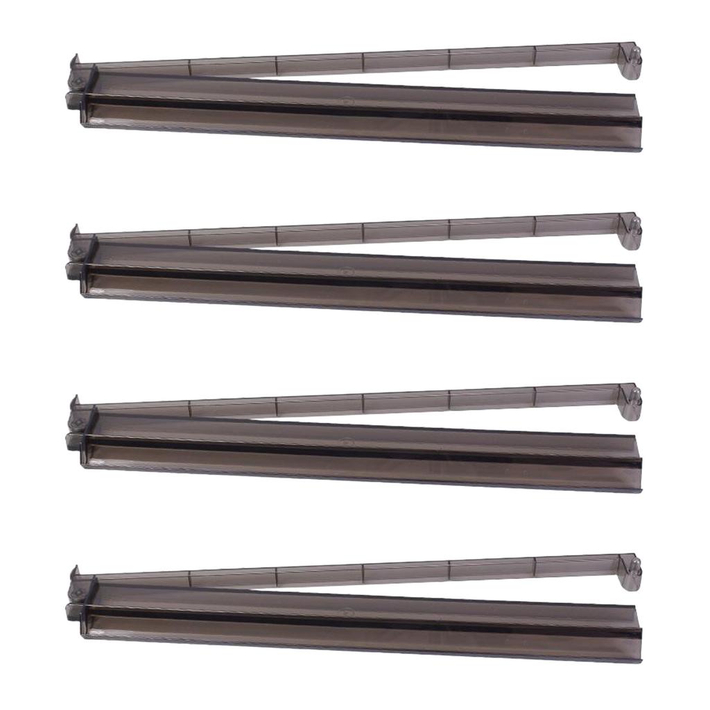 4pcs Transparent Acrylic American Mahjong Racks Pushers Set Western Mahjong Accessories Mah Jong