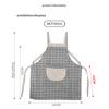 MAXCOOK Apron, Thick Fabric Kitchen Apron, Stain-Proof, Oil-Proof, Waterproof Home Apron, Gray MCPJ8434