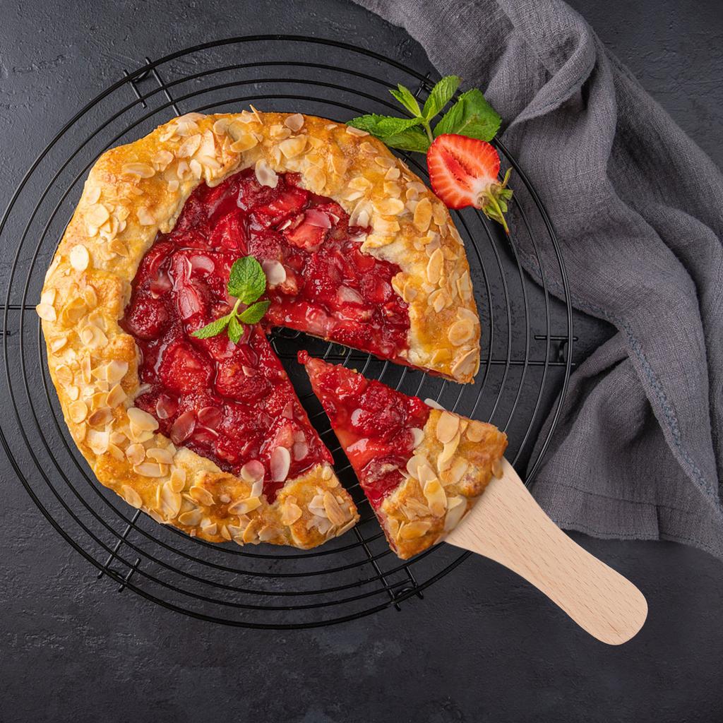 6 Stück Holzspatel Streicher Butterkratzer Sahne Kuchenspatel Raclette Streichwerkzeug Zuckerguss Glasur Wender Schaufel Küchenutensilien