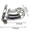 Men's Stainless Steel Penis Lock CB Chastity Lock Sex Toy Ball Stretcher Sissy Femdom Slave BDSM Urethral Chastity