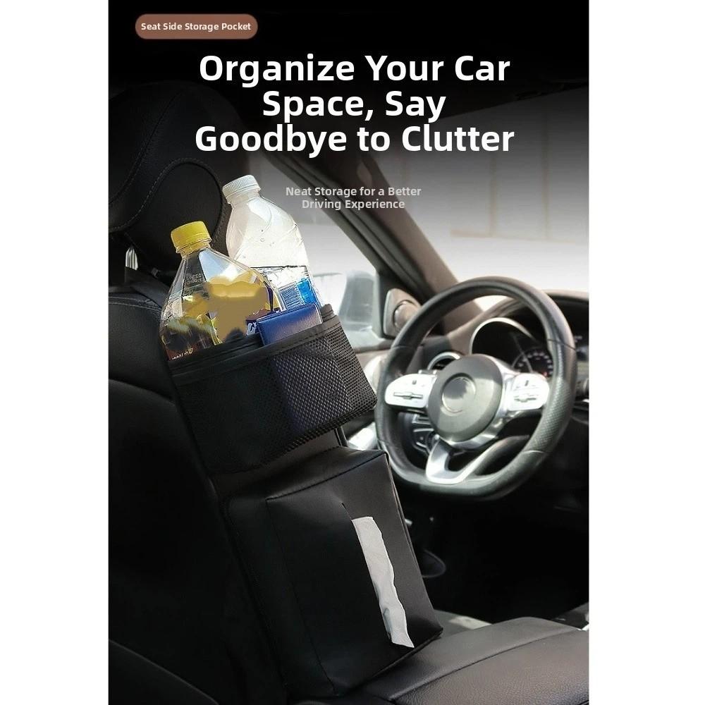 Portable Car Seat Hanging Organizer Tissue Box Auto Seat Box  Car Interior Accessories