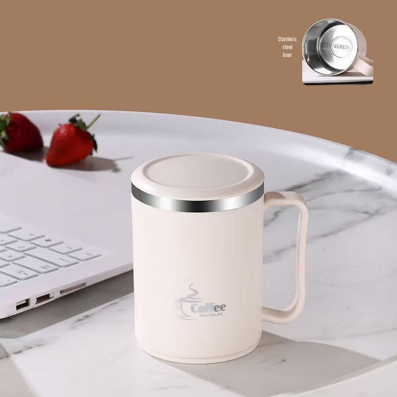 ShengJia 304 Stainless Steel Insulated Mug with Flat Lid