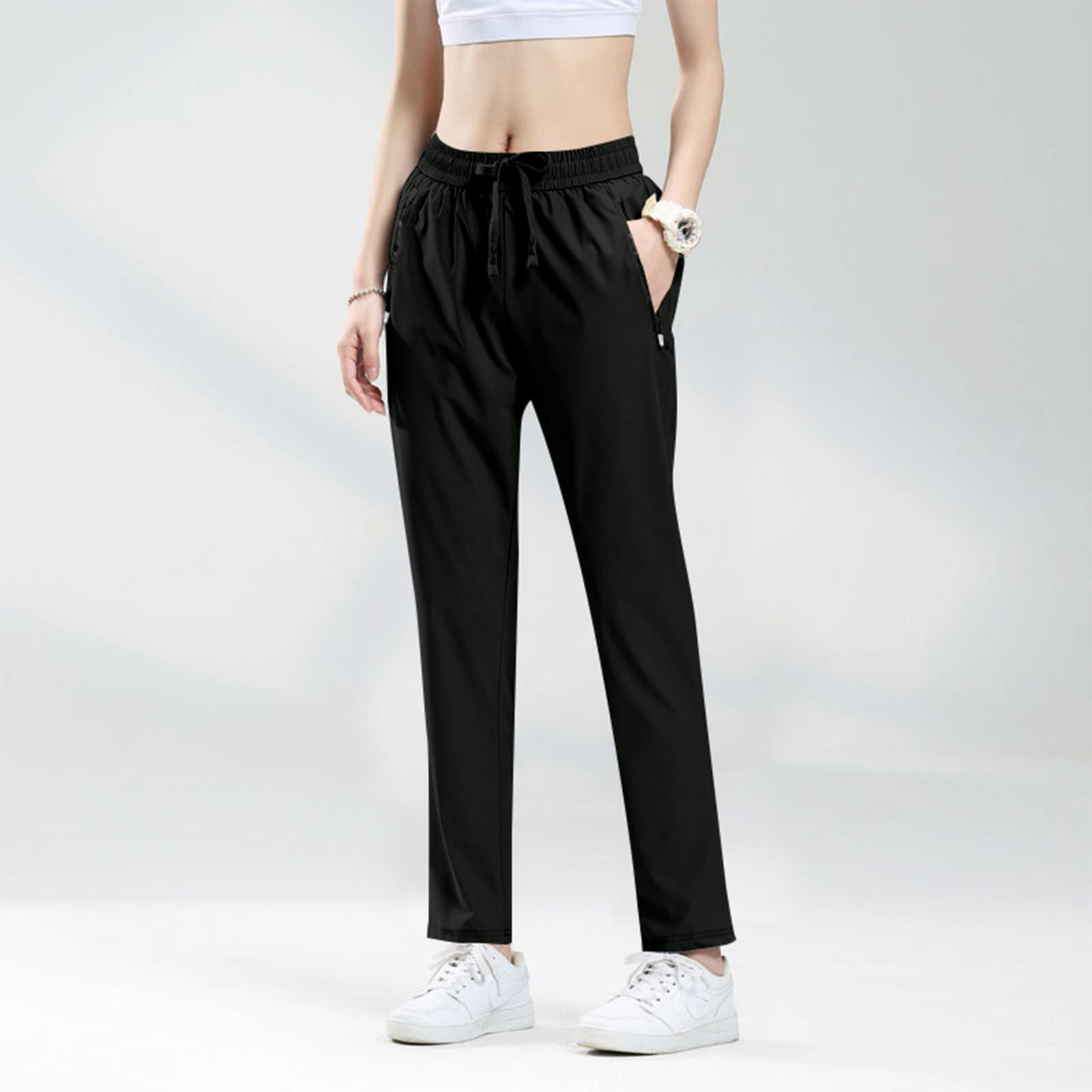 

Women s Fashionable Quick-dry Leggings-style Solid-color Sports Trousers XXL чорний