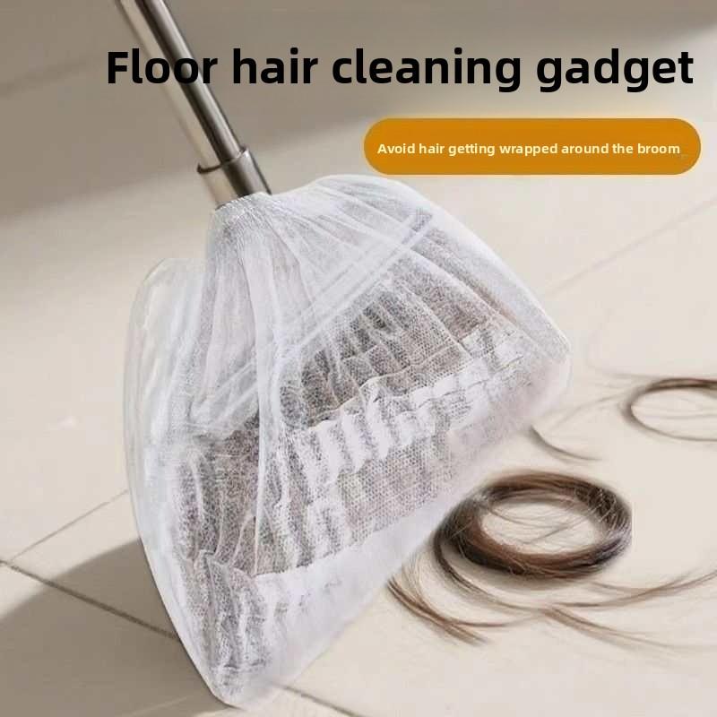 Lazy Person's Disposable Broom Cover, Non-woven Fabric, Household Broom Cover, Fabric Head Cover, Hair and Debris Can Be Cleaned with Just One Stick