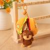 Plush Dachshund Dog Keychain With Soft Short Plush For Bag Decoration And Gift