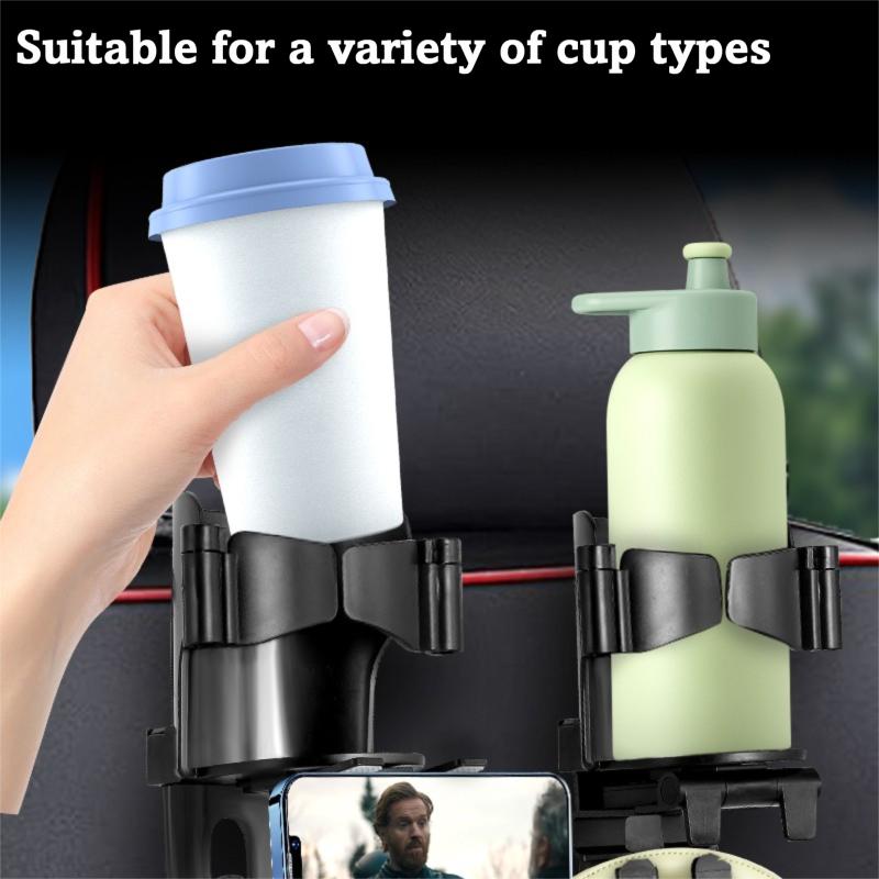 3 in 1 Auto Getränkehalter Universal Einstellbarer Getränkehalter Ständer für Wasserflaschen Aschenbecher Anti-Vibration Stabil Auto Organizer Autohaken
