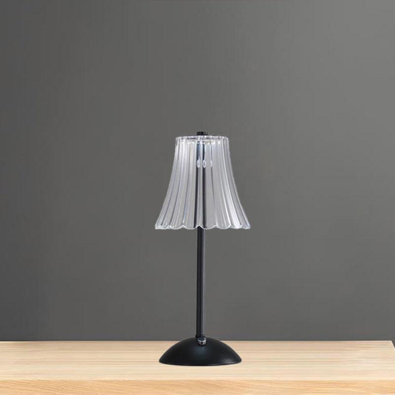 Sunset Lamp Retro Crystal Table Lamp LED Touch Sensor Postmodern Light Rechargeable Wireless Reading Lamp for Hotel Bar Decor