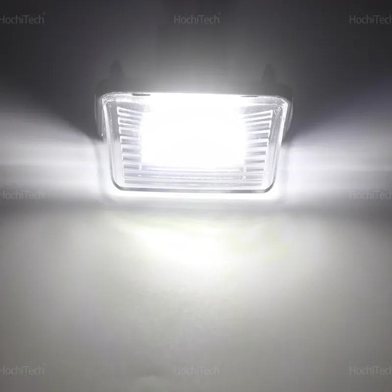 For Peugeot 206 207 307 308 407 5008 Partner Citroen C3 C4 C5 Car LED License Number Plate Light Lamp White Light