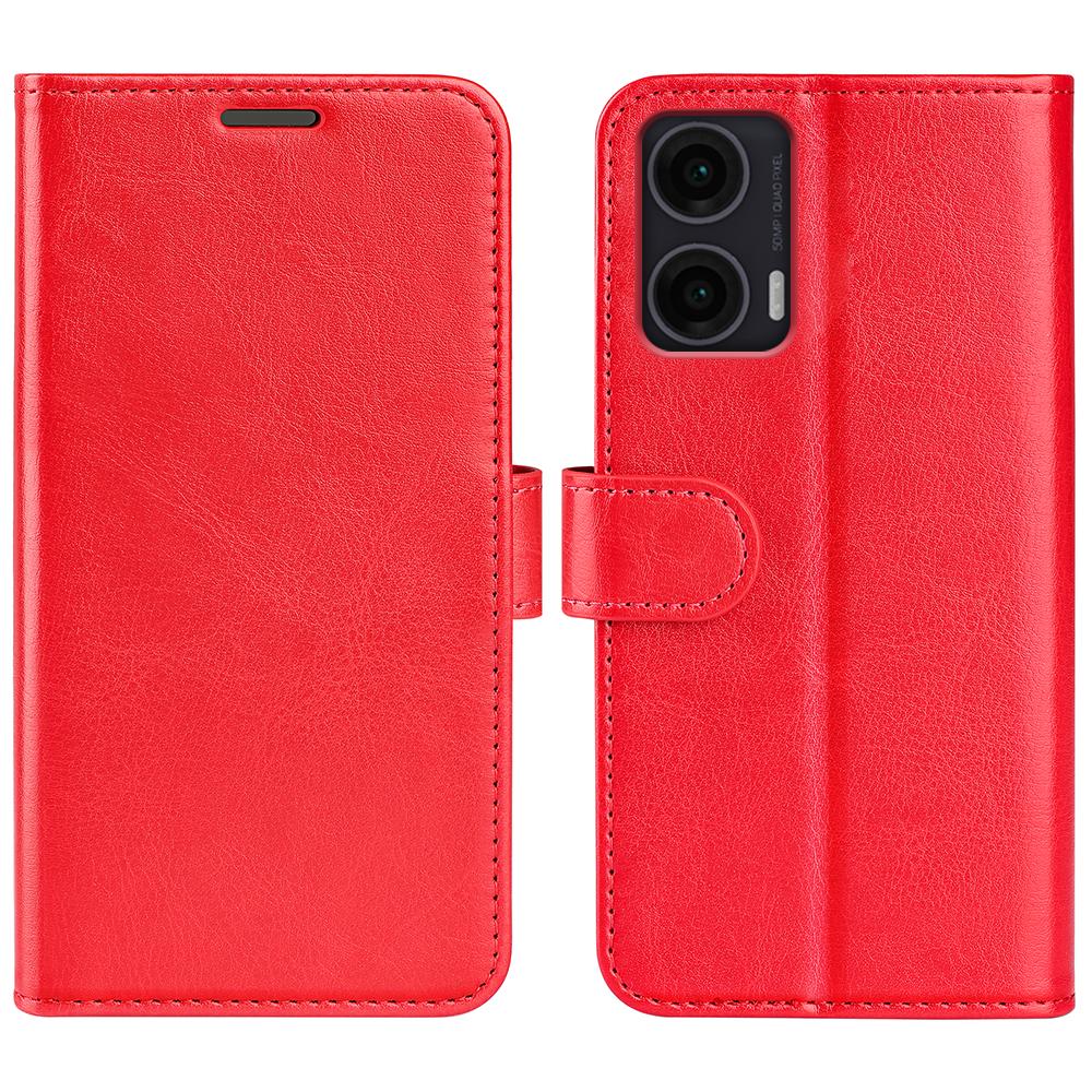 For Motorola Moto G35 5G Wallet Case Crazy Horse Texture Stand Leather Phone Cover