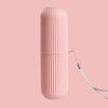 New Simple Vertical Stripe Wash Cup Portable Toothbrush and Toothpaste Storage Box Home Bathroom Accessory Mouthwash Cup Storage