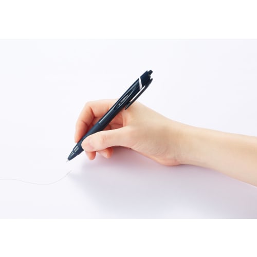 Mitsubishi Pencil Oil-Based Ballpoint Pen Jet Stream 10 Pieces 0.38 Light Gray Easy to Write SXN15038.37 10P