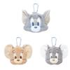Tees Factory Tom and Jerry Plush Toy with Carabiner, Zipper Mascot, Dusty ColorTom, Approx. H136xW174xD65mm (TJ-5546995DT)