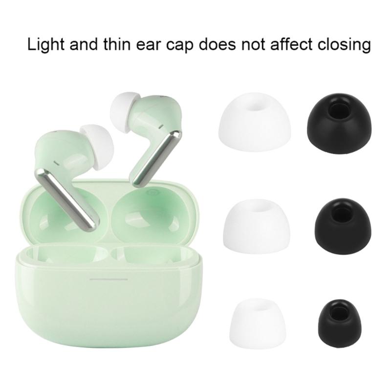 Washable Ear Tip Ear Cushions Cover Earpieces Superior Hygiene Comfort Noise Isolating Long Wear Daily Use for Buds 6/5