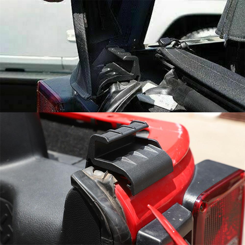 2PC Car Rear Window Tailgate Bar Retainer Bracket For Wrangler JK 07+ 55395760AE