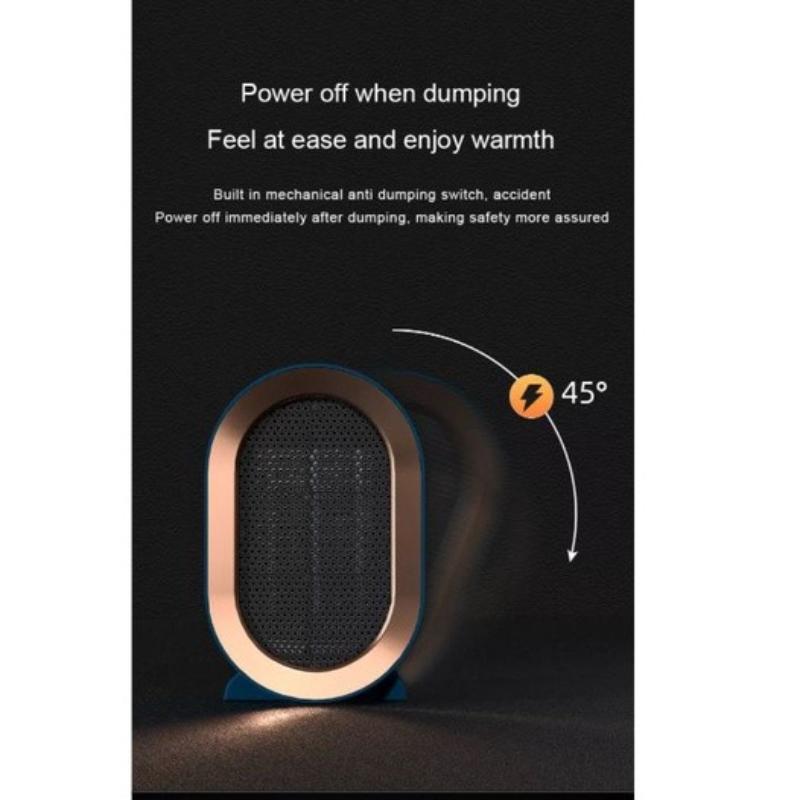 1200W Electric Heater Low Noise Air Circulation Hot Air Blower Ceramic Heating Machine for Home Office