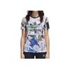 Adidas Originals Blumendruck Rundhals Kurzarm T-Shirt Damen Oberteile CY7370
