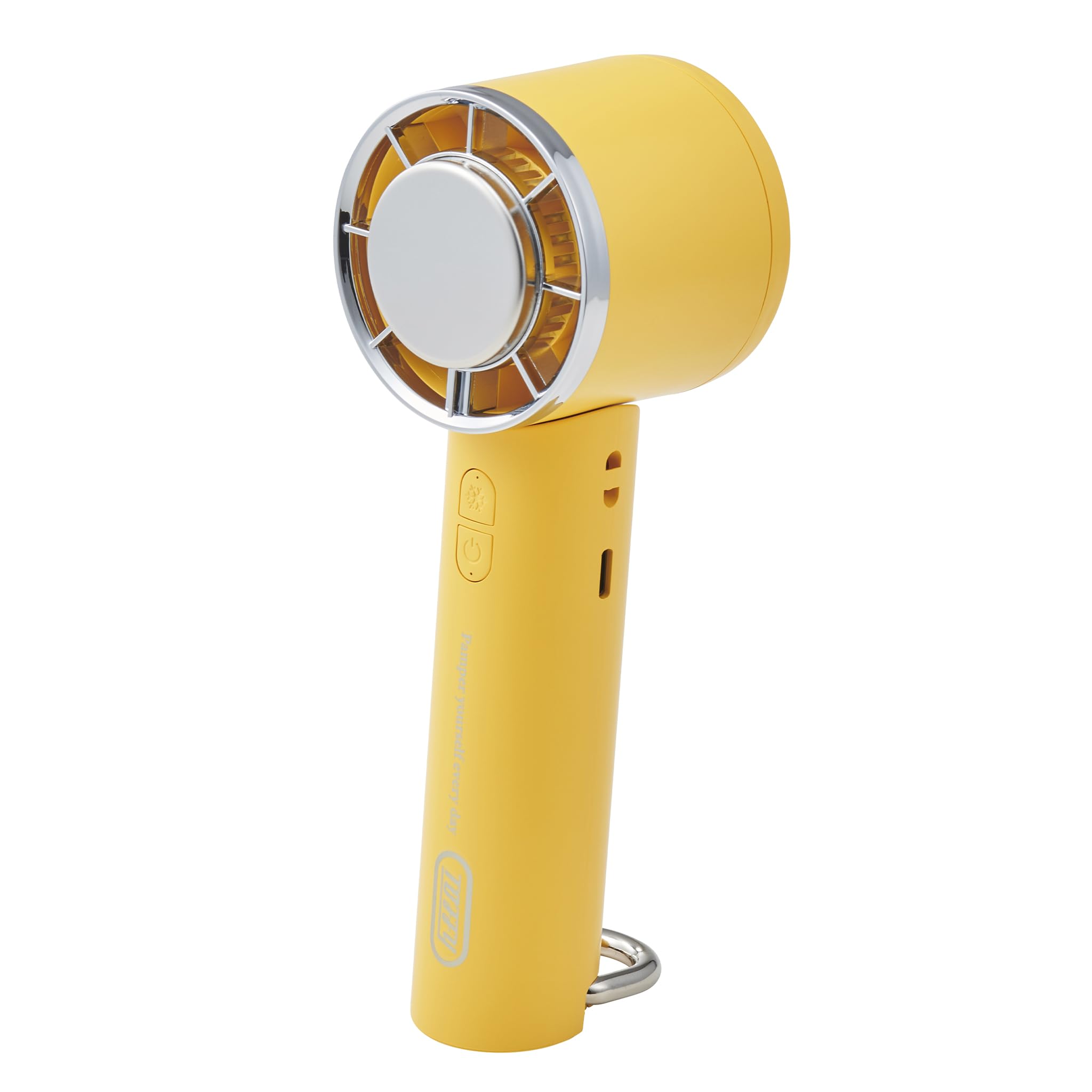 

Cooling Fan HFN1 with Up to 7 Hours of Neck Cooling Plate HFN1 [Toffy] 3-Way Carabiner, Operation, Handy, Tabletop, Stand, Hanging, (Canary Yellow)