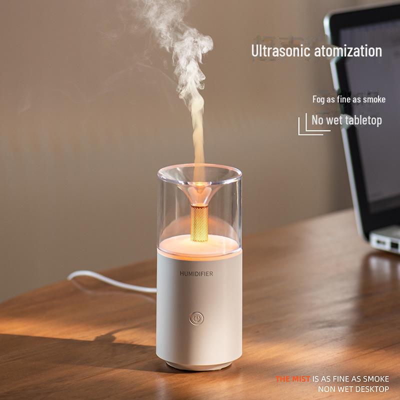 

2024 Candlelight Автомобильный и настольный увлажнитель воздуха - Ароматерапевтическая ночная световая атмосфера Car Aromatherapy Diffuser 129 белый