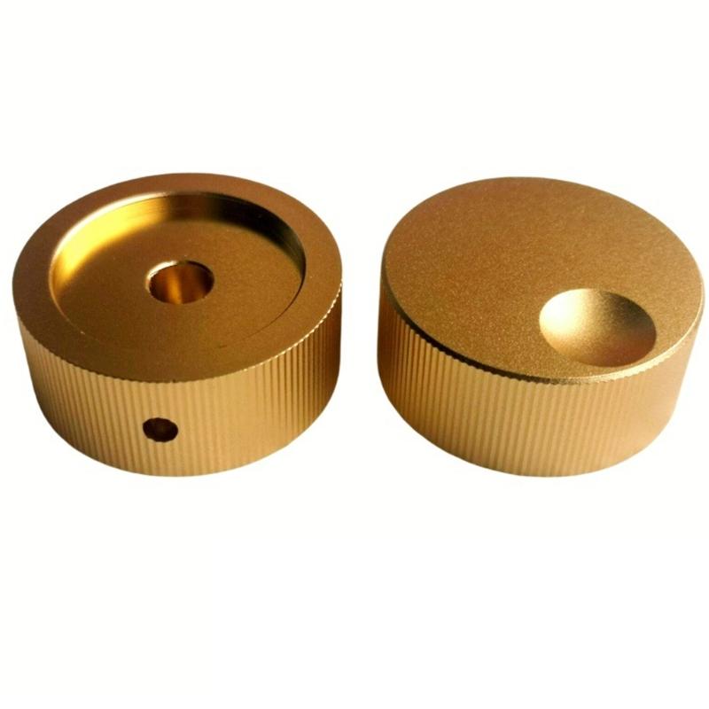 5 Stück massive Aluminiumlegierung Musikknöpfe 32x13mm Lautstärkeregler für sanfte Lautstärkeregelung Mattes Finish