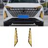 Front Fog Light Turn Signal Light LED Daytime Running Lights For Changan UNIZ UNI-Z DRL Accessories Whit+ Yellow Light