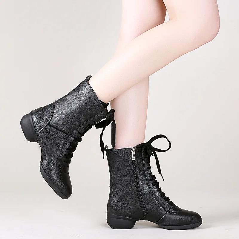  High Quality Dancing Boots Women Jazz Dance Shoes Soft Women's Ballroom Modern Dancing Shoes Ladies Ballet Boots Sneakers