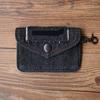 1pcs Retro denim fabric card bag for men and women, compact, ultra-thin, simple, zero wallet, driver's license