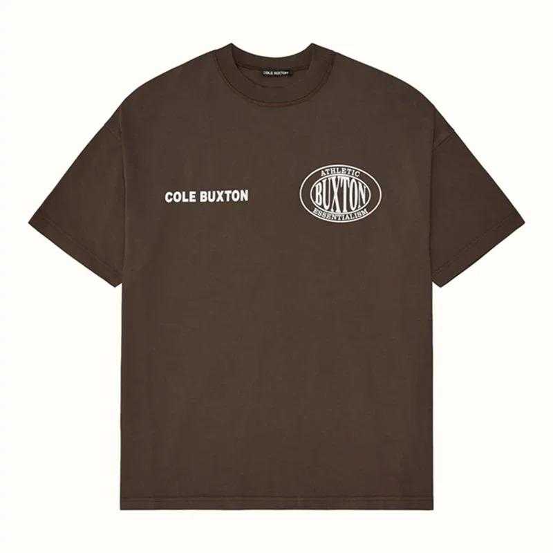 American High Street COLE BUXTON Tops Label Minimalist Letter Print Casual Couple Shirt Loose Cotton Short Sleeved T-shirt