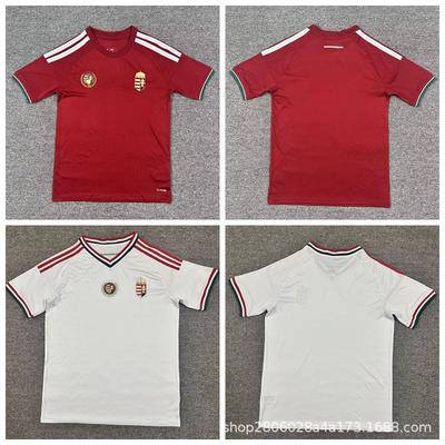 Camiseta de Manga Corta Local y Visitante Edición Fan para la Copa Mundial 2026 de la Selección Nacional de Hungría