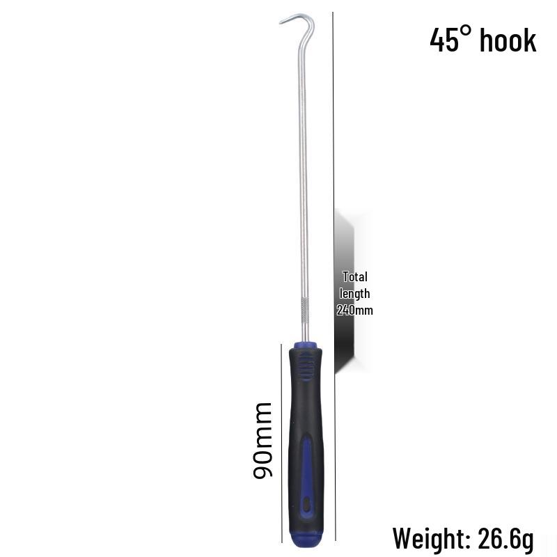 4-Piece Oil Seal Hook Set for Auto Repair - O-Ring Puller & Remover Tools