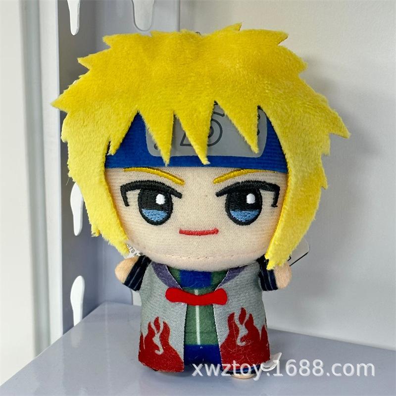 

Naruto 10Cm Shippuden Anime Peripherals Plush Toy Keychain Naruto Cartoon Kakashi Gaara Cotton Doll Key RingBag Hanger Ornament