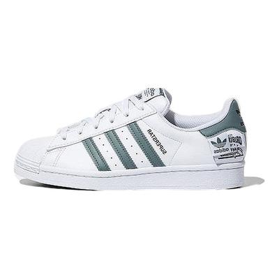 Superstar Originals Etiketės Unisex Sportbačiai Balta Debesų-Balta Miglota-Smaragdinė HQ6455