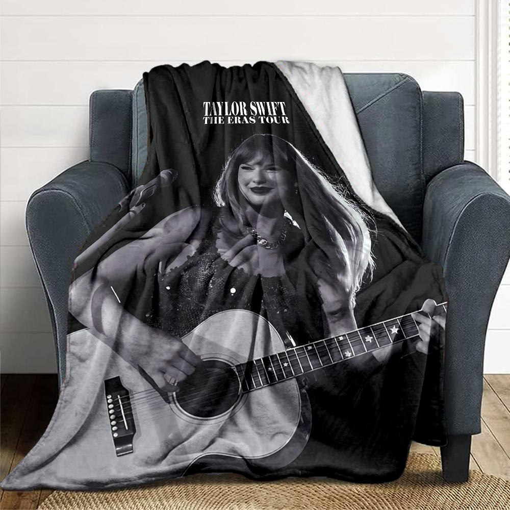 Taylor Swift Live Performance Blanket Soft Throw Blanket For Home Bedroom Bed Sofa Travel Office Solid Christmas Blanket