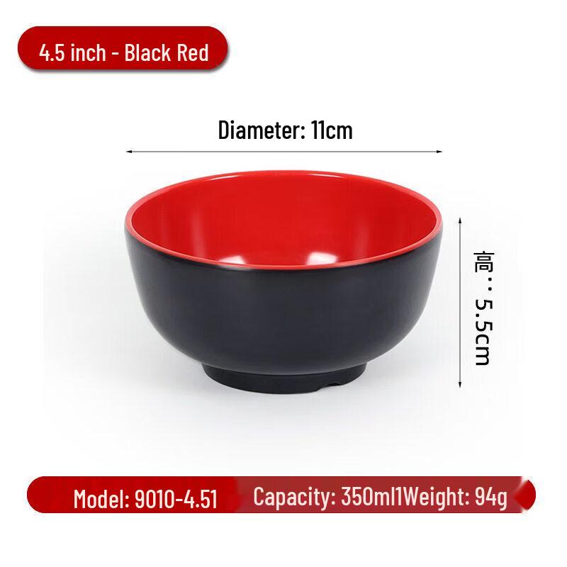 Durable Melamine Two-Tone Dining Bowl