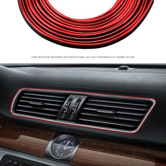 5M automobilio salono dekoratyvinės juostelės, galvanizuotos automobilio apdailos juostelių rinkinys, „pasidaryk pats“ dekoravimo lanksčios juostelės, liejimo, automobilių stiliaus juostelės