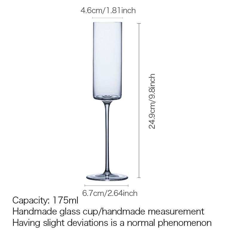 CP8202 CRISON Japanese style thin champagne glass/Crystal cocktail glass/Wedding party glass cup 175ml