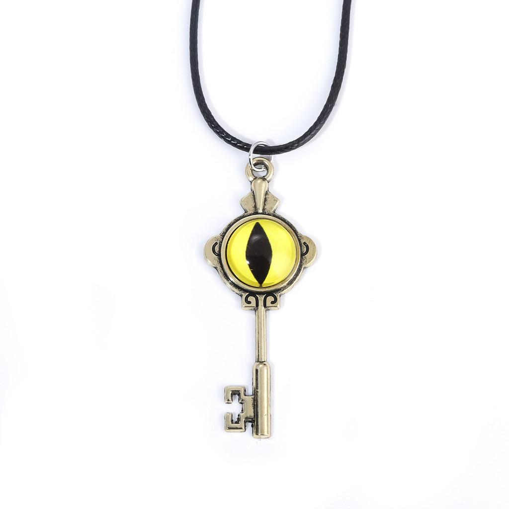 The Owl House Vintage Eye Key Design Alloy Pendant Necklace For Fans And Collectors