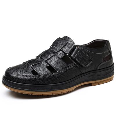 Neueste Freizeit Sandalen Für Männer Aushöhlen Echtes Leder Business Schuhe Weiche Sohle Sommer Außerhalb Schuhe Schuhe Für Malefg65