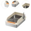Cat Litter Box Kitty Pan Open Top Portable for Small and Large Cats,Cat Bedpan,Anti Splashing