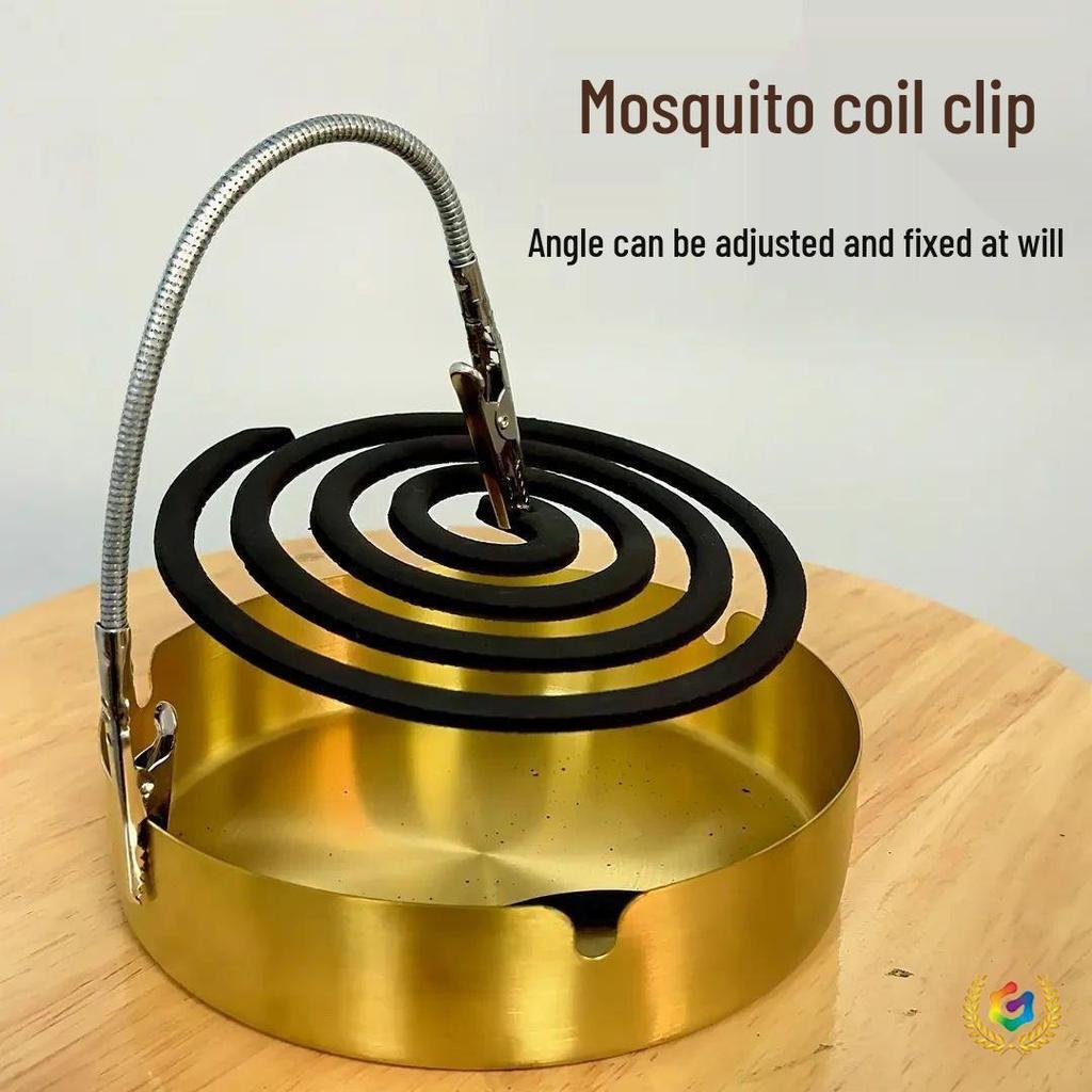 Universal Double-Headed Crocodile Mosquito Coil Holder & Desktop Memo Stand