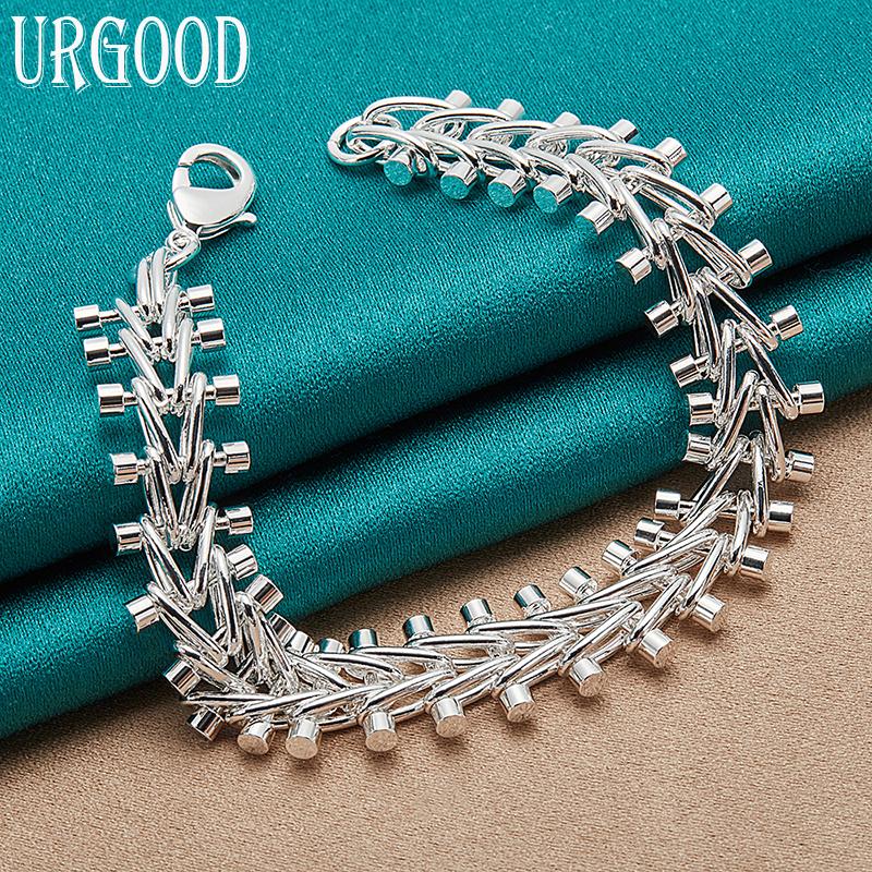 925 Sterling Silver Women's and Men's Bracelets Wedding Party Gifts Fashion Jewelry