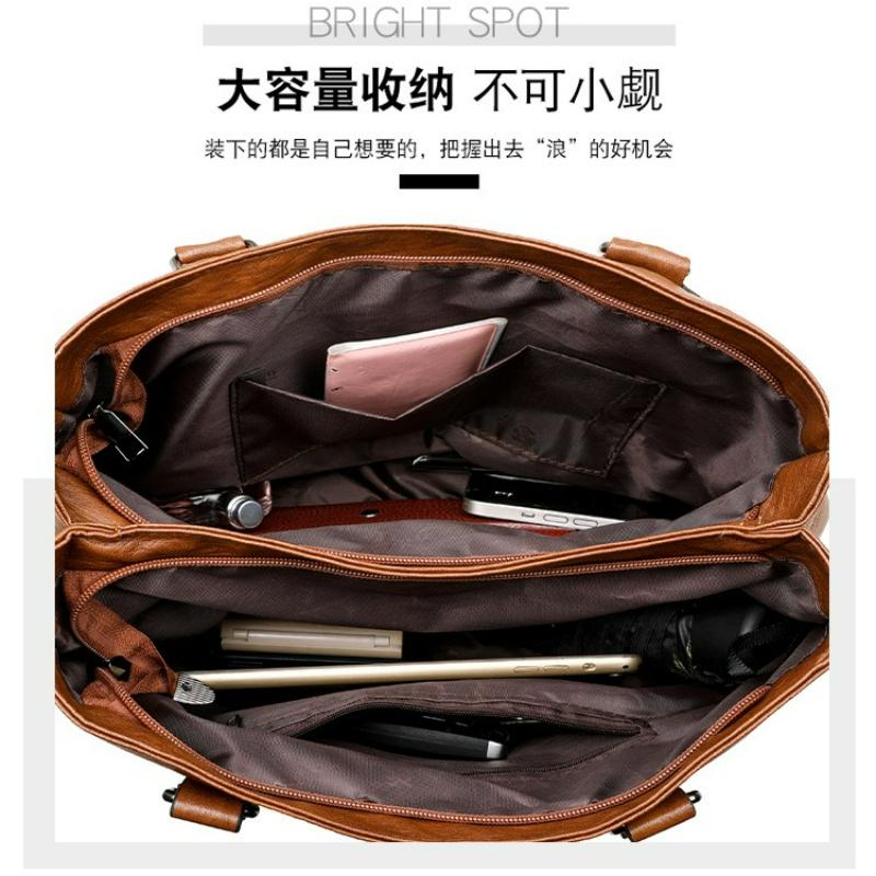 Mom Bag, Retro Handbag, Tote Bag, Simple and Fashionable, Internet Famous Single Shoulder Crossbody Bag