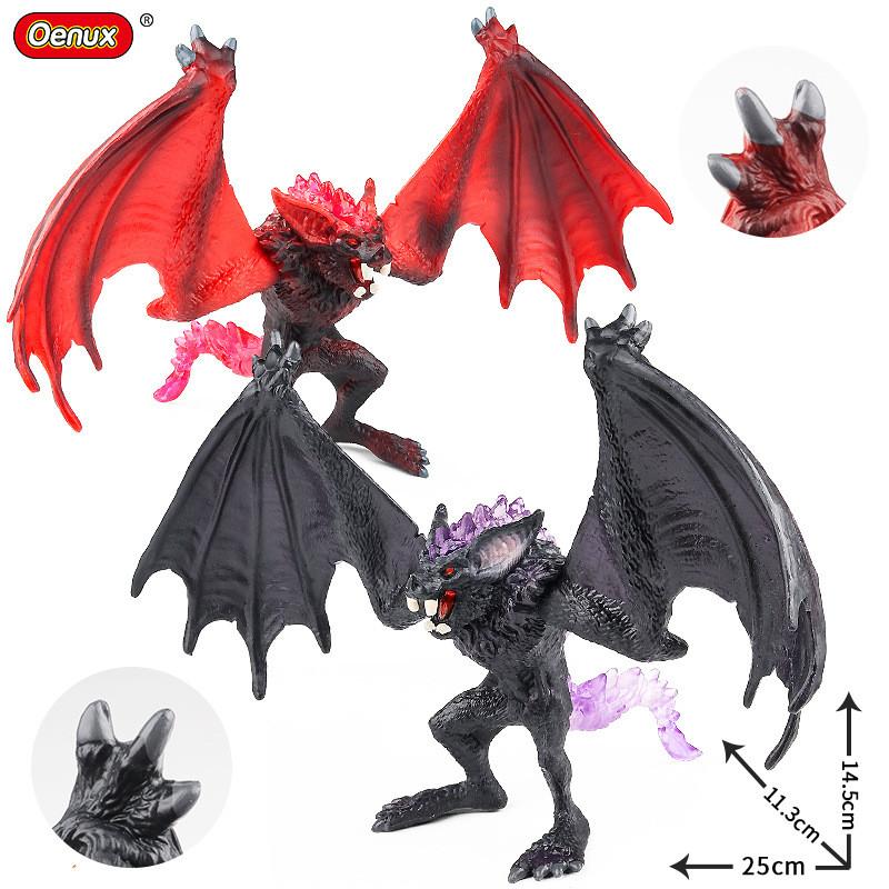 Spirit Stone Bat Bull Monster Spitfire Flying Dragon Animal Ornament Model