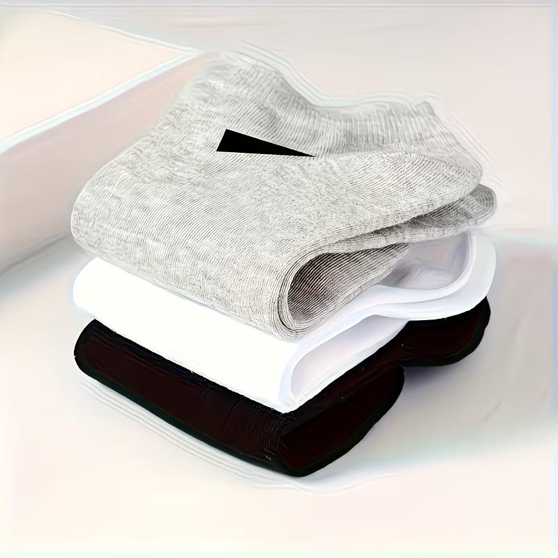 Women's Casual Solid Color Socks, Breathable, Comfortable, Anti-Sweat, Anti-Odor Low-Cut Ankle Socks, All-Season Women's Socks, Casual Socks